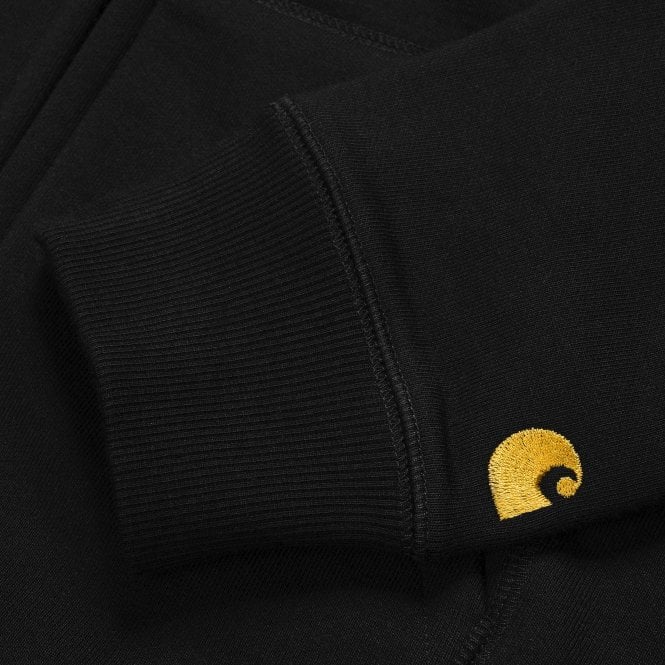 Carhartt WIP - Hooded Chase Sweatshirt - Black/Gold