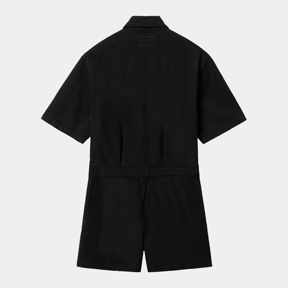 W' Craft Short Coverall - Black Rinsed - Womens Clothing from ...